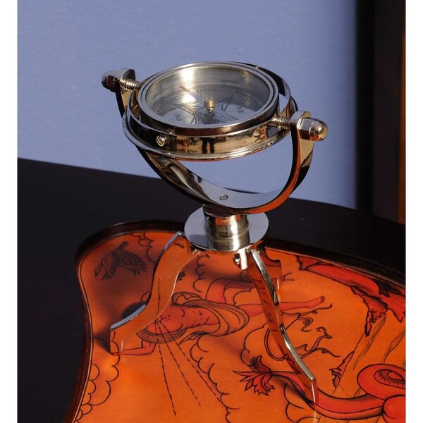 Fiesta Multi Color Gimbaled Compass on Tristand - 5 x 5 x 8.5 in. FI3094803 - main